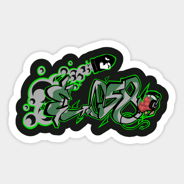 EL.058 Graffiti Sticker by EL058